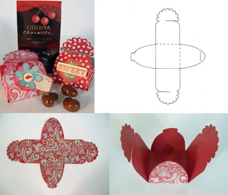 как сделать коробочку для конфет. макет коробки для конфет. подарочная коробка своими руками. как сделать коробочку для конфет. чертеж коробочки для подарка.