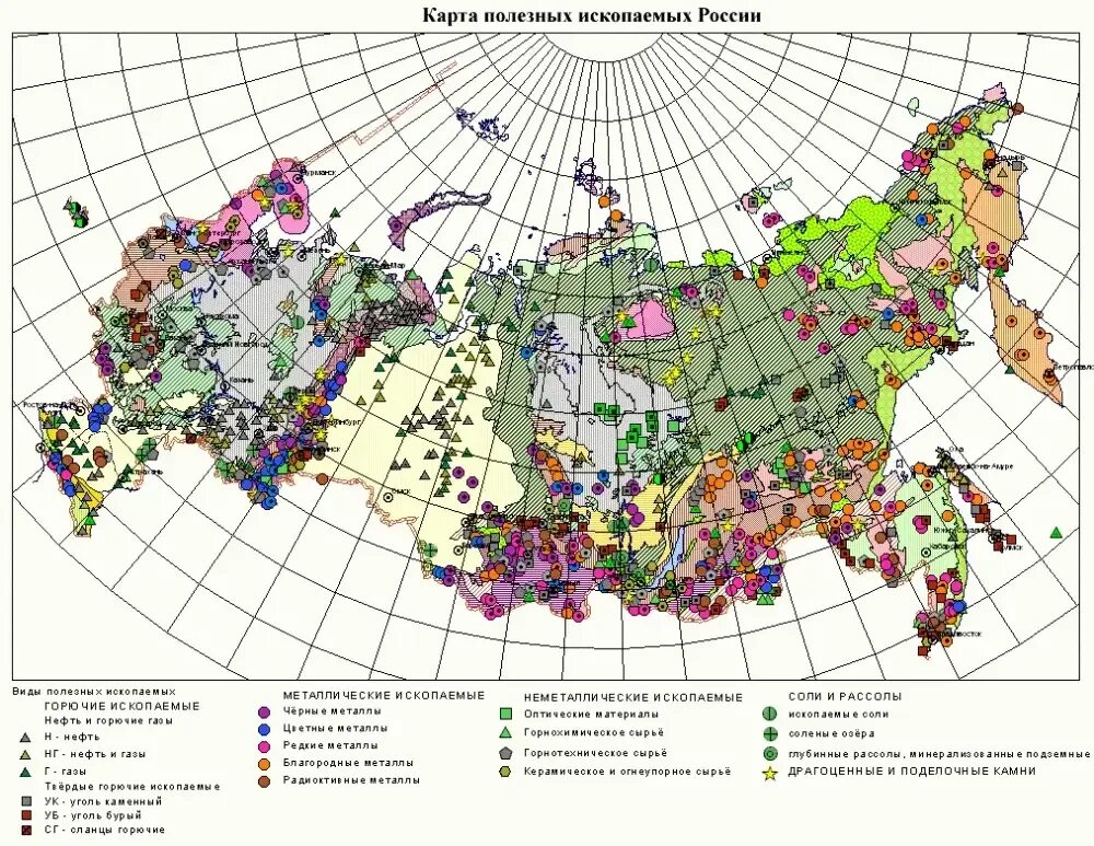 Карта природных ископаемых России. Карта добычи ресурсов в России. Карта месторождений полезных ископаемых России. Природные ресурсы обозначения