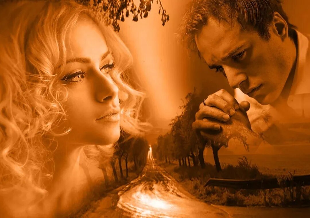 Любовь души. Огни любви. Крик в лесу. Две стихии. Человек с горящим сердцем.