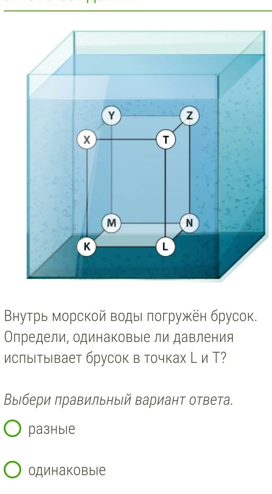 Куб поместили в воду. Куб погруженный в жидкость. Стеклянный куб в воде давление. В куб с водой погрузили брусок. Стеклянный куб заполненный водой.