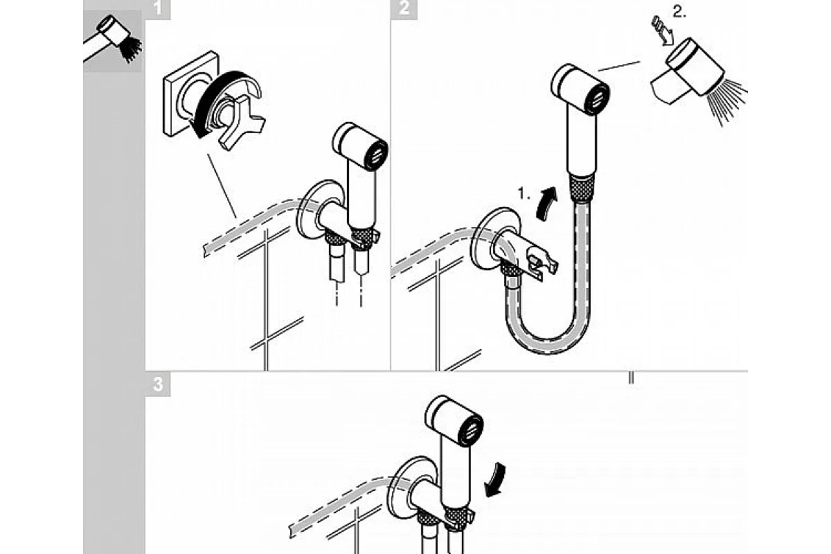 Обратный клапан для гигиенического. Grohe Sena Trigger Spray 26329000.