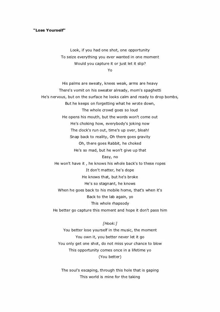 Lose yourself на русском текст. Lose yourself текст. Eminem lose yourself текст. ТЕКСТEMINEM - lose yourself. Lose текст yourself текст.