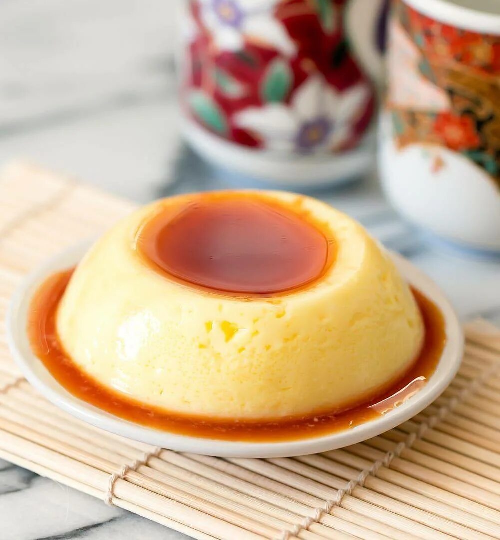 Custard Pudding. Кастард. Japanese Custard Pudding. Яичный пудинг.