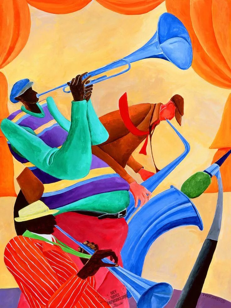 Джаз. Джаз Графика. Джаз картины. Африканский джаз музыканты.
