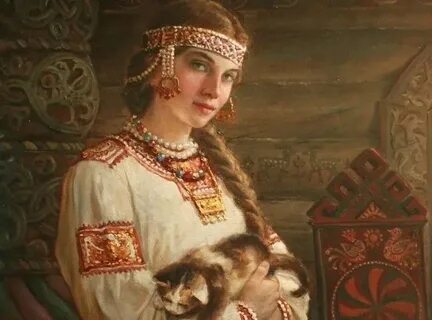 Она первою красавицей была
