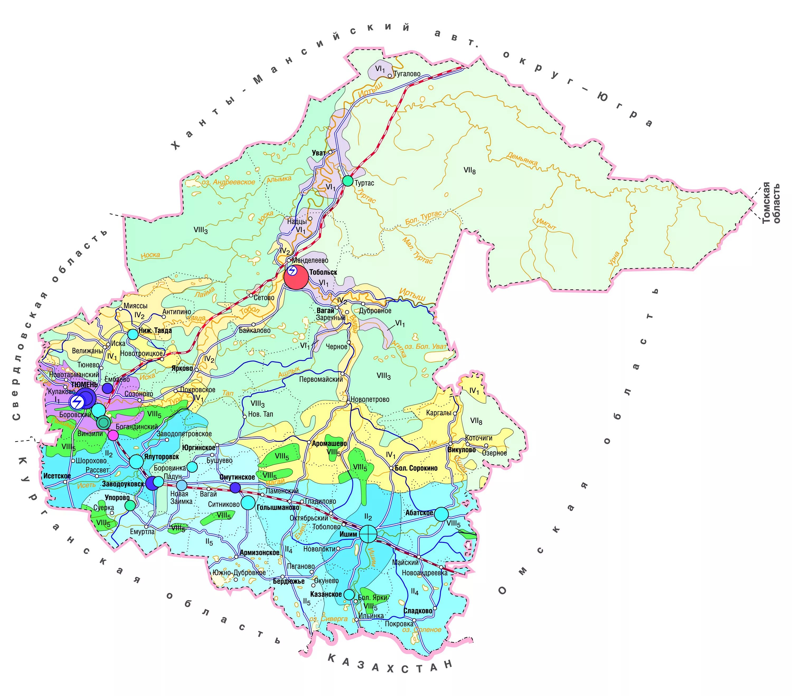 Тюменский район карта дорог. Карта Тюменской обл по районам. Географическая карта Тюменской области с городами. Карта Тюменской области с городами. Карта Тюменской области по районам подробная.