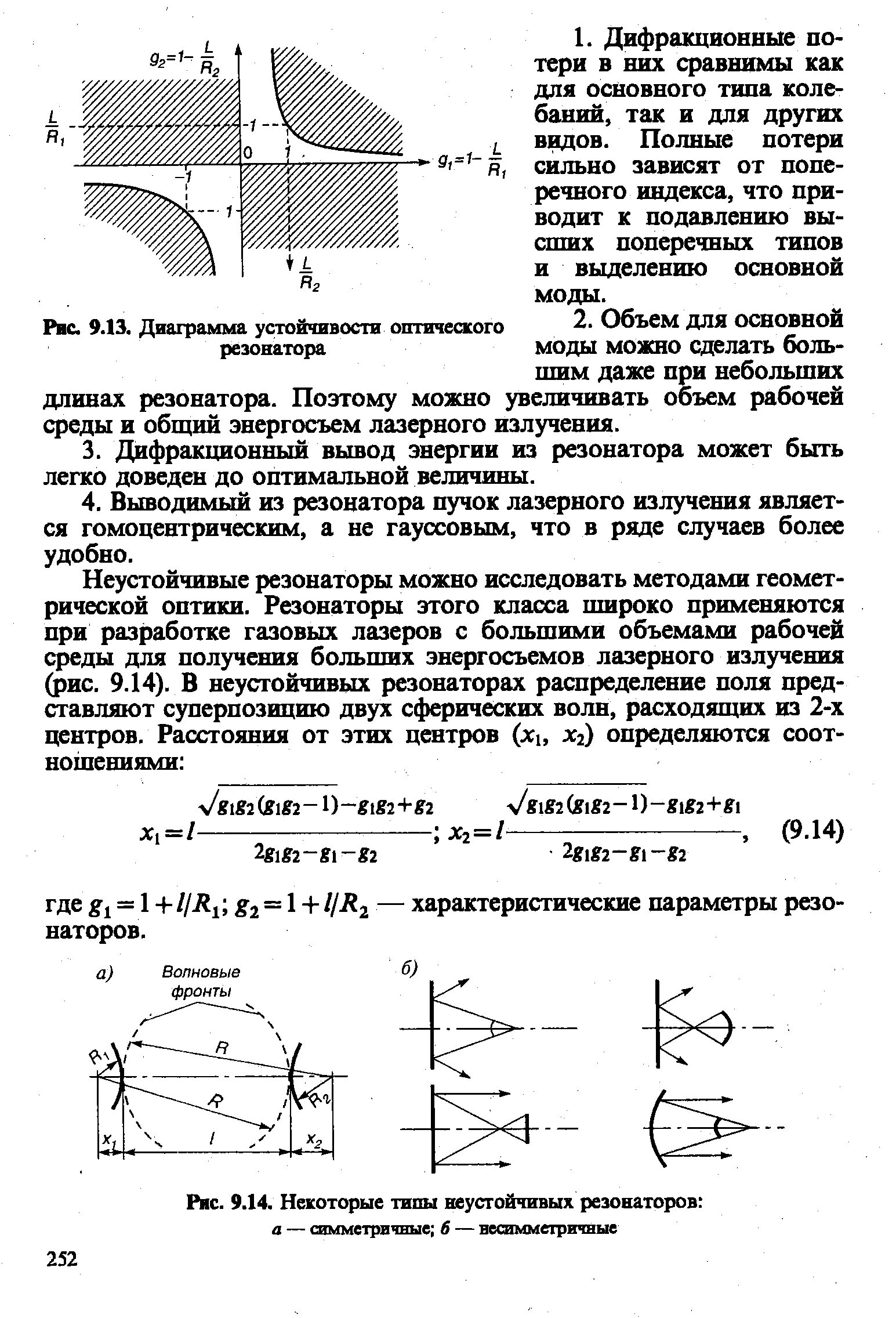 Типы резонаторов. Диаграмма устойчивости лазерных резонаторов. Типы резонаторов лазера. Устойчивость оптического резонатора. Диаграмма устойчивости двухзеркального резонатора.