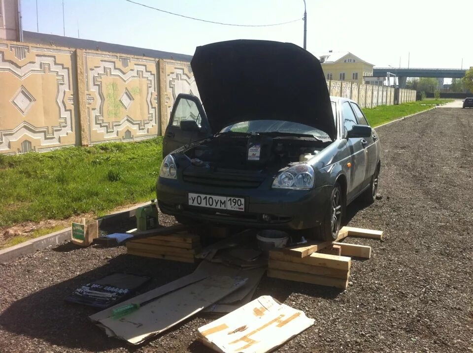 Заменяа масла без ям и подъёмников. - Mitsubishi ASX, 2 л, 2012 года плановое ТО