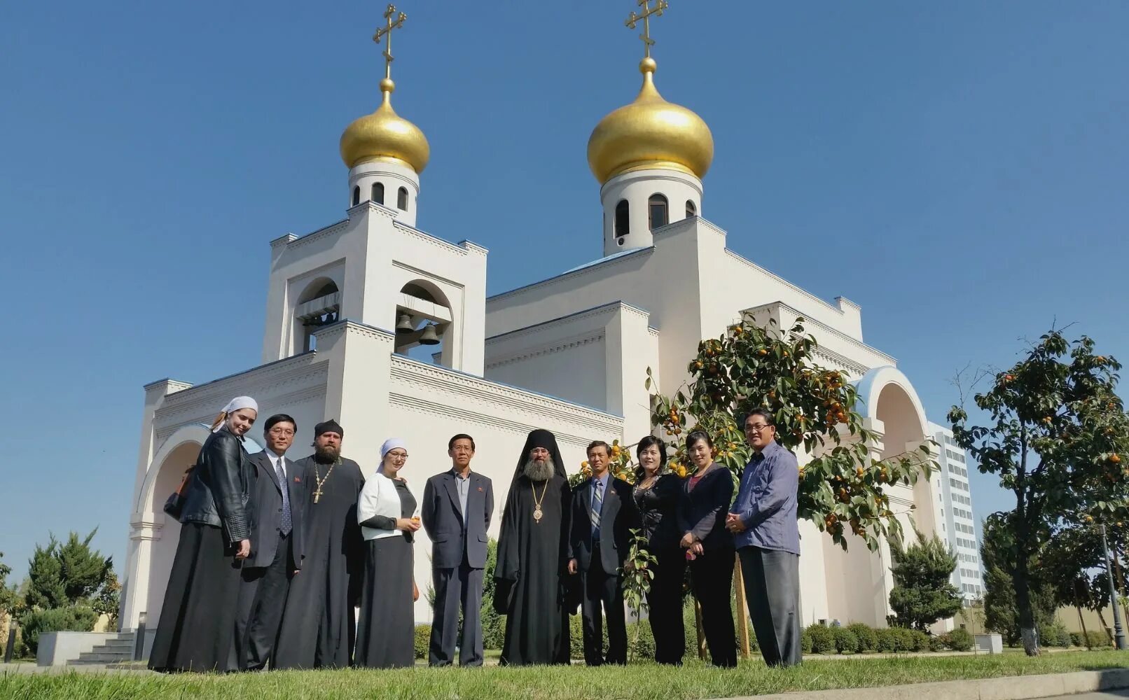 Открытие православных храмов. Храм православной церкви в Пхеньяне. Православный храм Живоначальной Троицы в Пхеньяне. Храм Троицы Живоначальной (Пхеньян). Православный храм в Северной Корее.