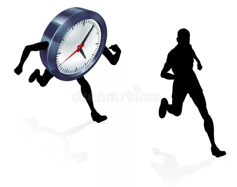 Часы бегут предложение. Время бежит. Иллюстрация время бежит. Человек бежит за часами. Человечек бежит за временем.