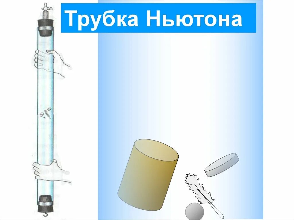 Движение тел в вакууме. Опыт ньютона с трубкой свободное падение. Эксперимент с трубками физика. Опыт свободное падение трубка ньютона. Трубка ньютона.