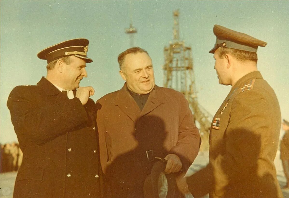 Время первых в королеве. Королёв и Гагарин 1961.