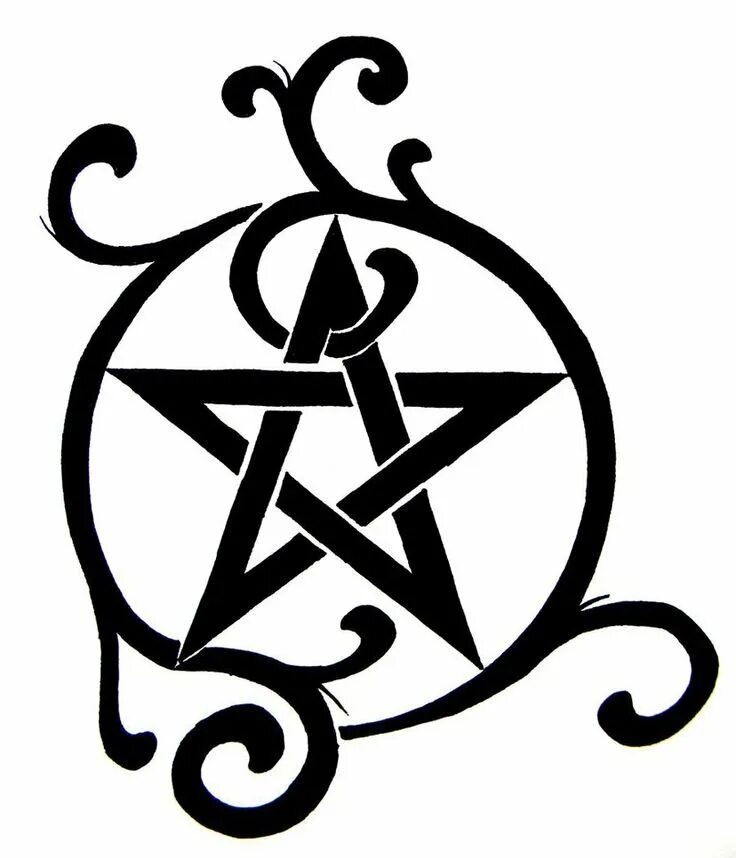 Тату пентаграмма Wicca. Пентаграмма Викканская магия. Магические символы Викканство. Метка магии