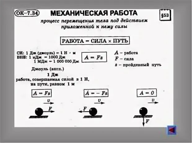 Физика 7 класс перышкин энергия. Механическая работа конспект. Механическая работа мощность конспект. Конспект по физике механическая работа. Механическая работа физика 7 класс опорный конспект.