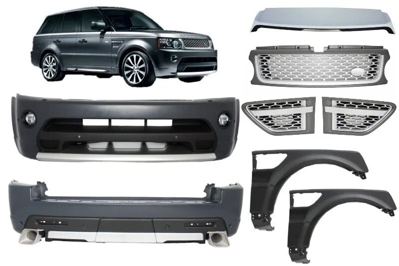 C set range. Range rover sport i 2005 - 2009. новый юампер на range rover discovery 2010. кузовной комплект range rover discovery. ноускат рендж ровер спорт 2008.