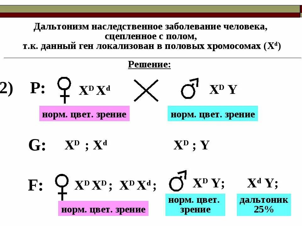 Генетическая наследственность дальтонизма. Генетическая задача на дальтонизм. Дальтонизм задачи по генетике. Задачи по генетике на болезни.