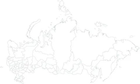 Карта россии с городами контур