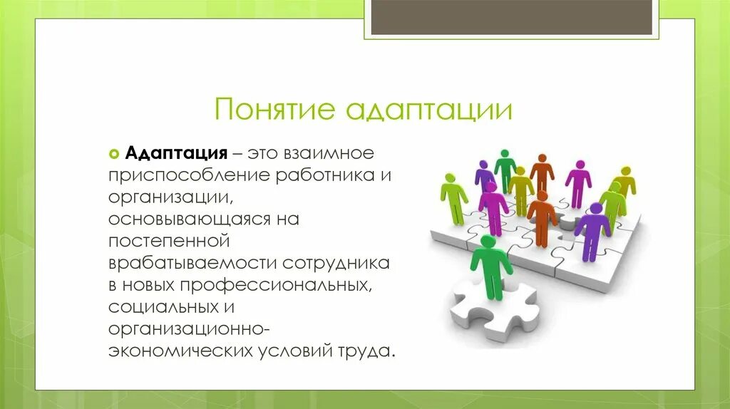 Адаптация организации виды. Адаптация персонала в организации. Типы адаптации персонала. Адаптация персонала понятие. Адаптация новых сотрудников в организации.