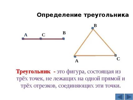 Название отрезков из которых состоит треугольник