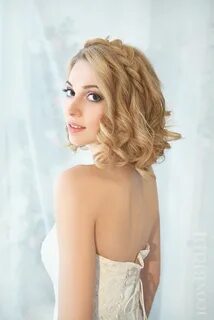 Локоны на свадьбу на короткие
