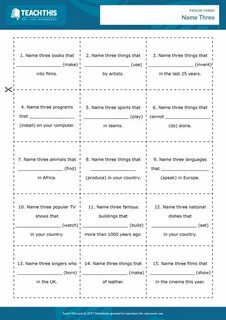 Passive voice games