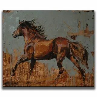 Картина коня маслом