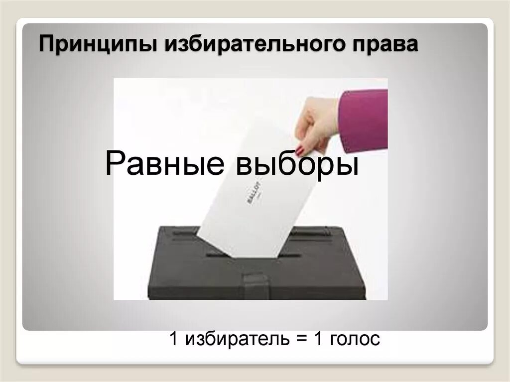 Избирательное право. Избирательное право презентация. Равное избирательное право.