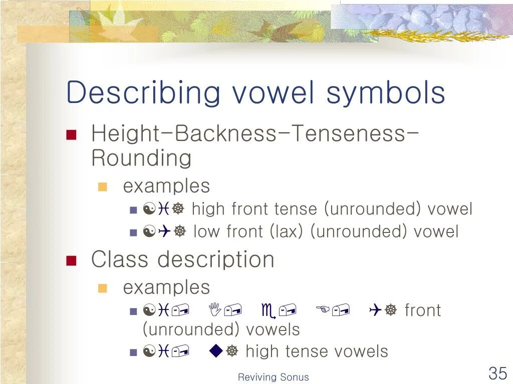 UNROUNDED Vowels. Tenseness of Vowels. Rounded and UNROUNDED Vowels. Rounded and UNROUNDED Vowels examples.