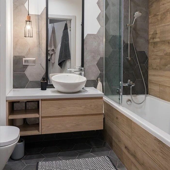 Déco murale salle de bain en 50 ambiances sombres et respirant le luxe! Salle de