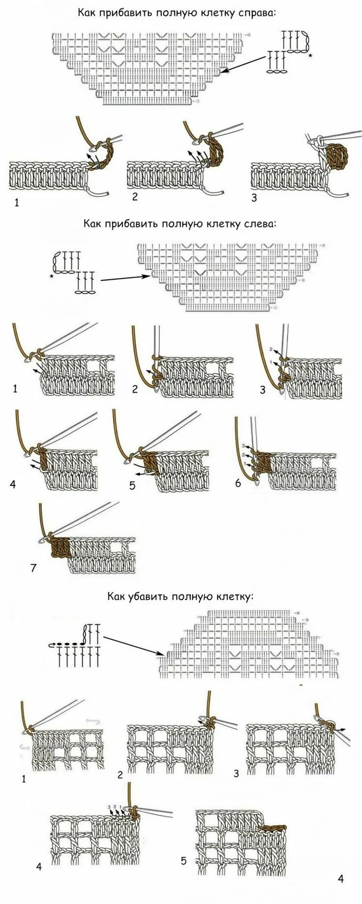 Техника филейного вязания крючком. Прибавки и убавки в филейном вязании крючком. Прибавки в филейном вязании крючком. Филейное вязание крючком прибавление и убавление клеток. Схемы прибавок и убавок в филейном вязании крючком.