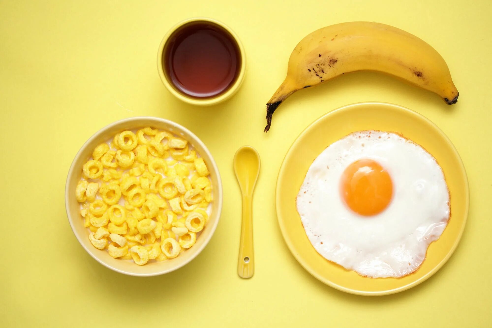 Eggs bananas