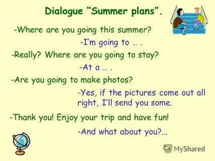Summer trip plan