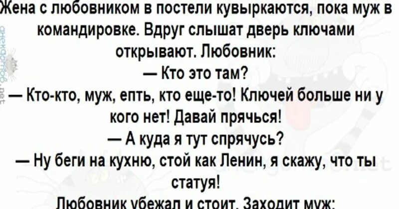 Пока муж в командировке. Двоюродный муж шутка. Анекдот про любовниц, детей,жен и. Анекдоты про возлюбленных.