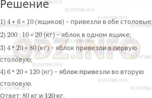 В одну столовую привезли 40 банок огурцов. Решение 6 ящиков привезли. Решение задачи в одну столовую привезли 4 ящика яблок а в другую. Задача в 1 столовую привезли 4 ящика яблок. В магазин привезли 200.