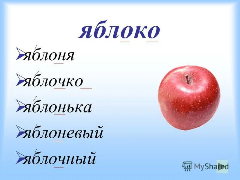 1 буква в слове яблоко. Яблоко однокоренные слова. Яблоко словарное слово. Однокоренные слова к слову яблоня. Яблоня однокоренные слова.