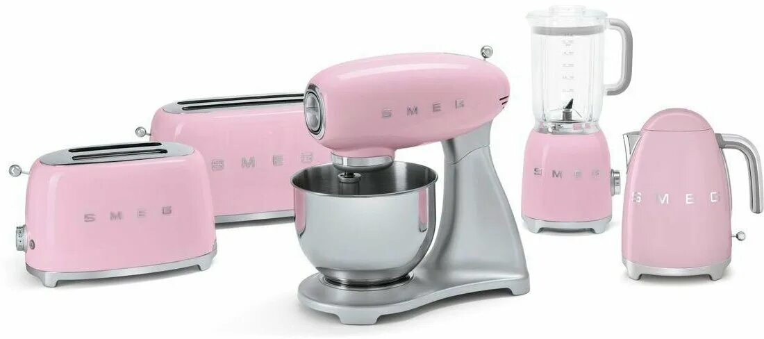 Сервис смег. Тостер Smeg tsf01creu. Блендер Smeg blf01bleu. Блендер Smeg hbf01creu. Смег блендер розовый.