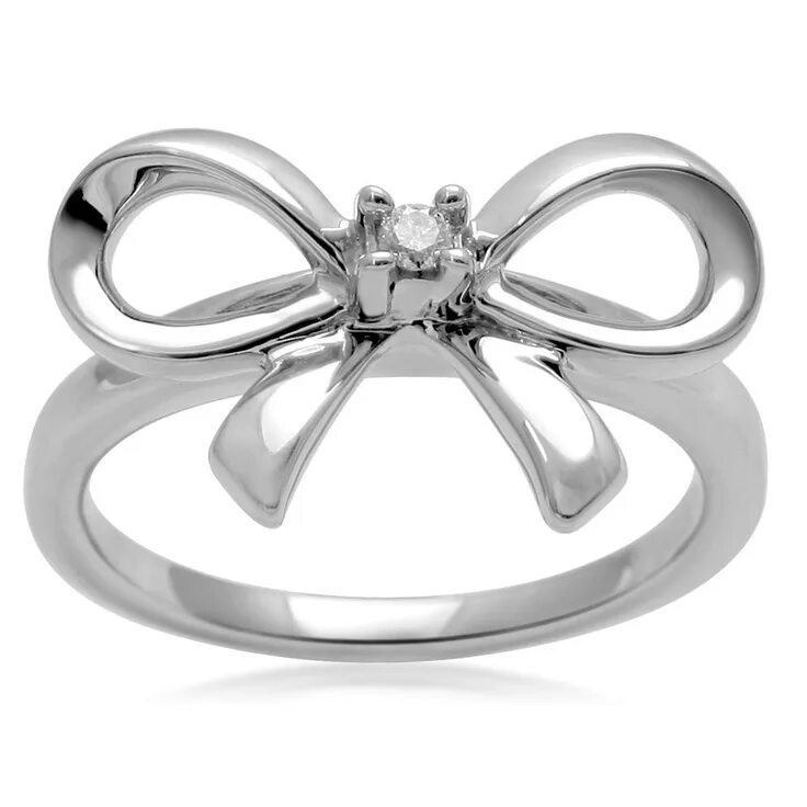 Diamond Bow Ring. Кольцо хот Бебра. Silver sparkling Bow Ring. Ring 0.