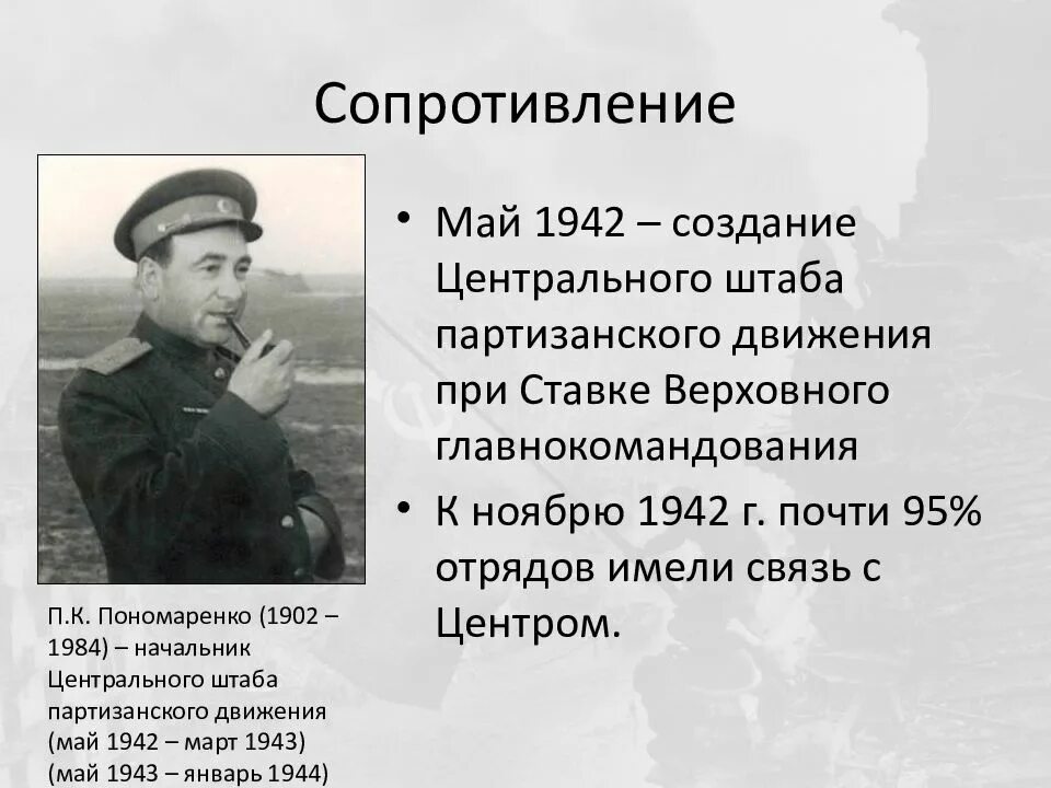 Когда был создан штаб партизанского движения. Центральный штаб партизанского движения Пономаренко. 30 Мая 1942 года создан Центральный штаб партизанского движения. Центральный штаб Партизан 1942 год. Создание центрального штаба партизанского движения.