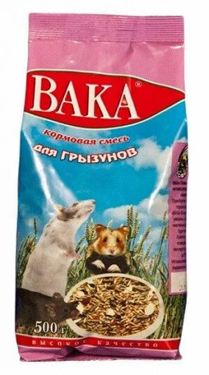 Корма для грызунов и хорьков для мышей. Вака высокое качество корм для грызунов 500г. вака high quality корм для крыс и мышей. вака кормовая смесь для грызунов.