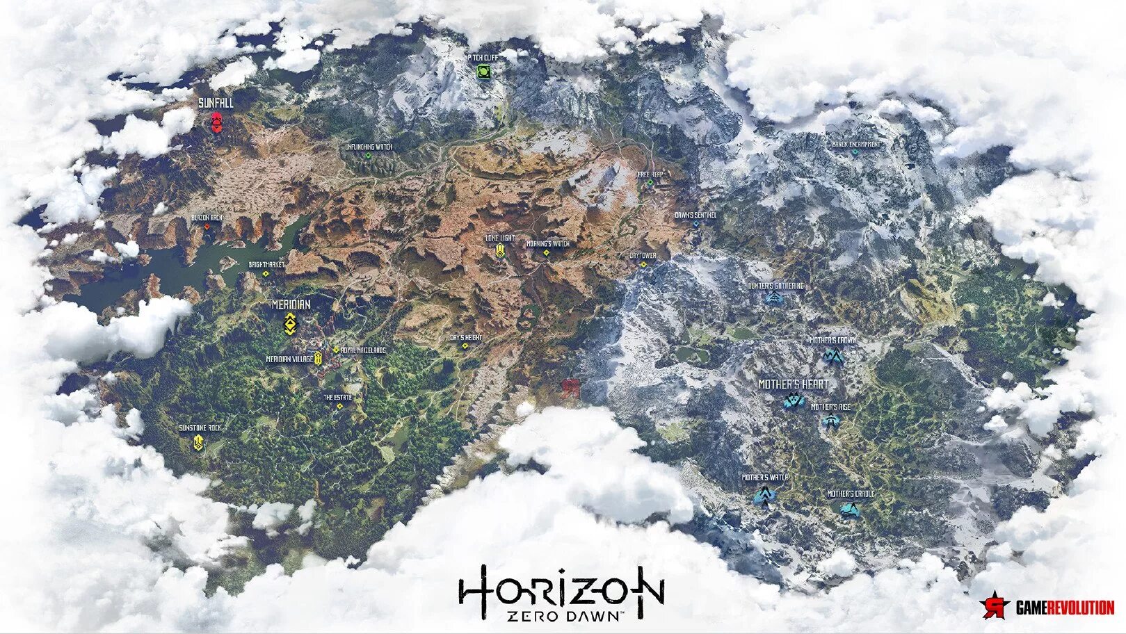 Open world map