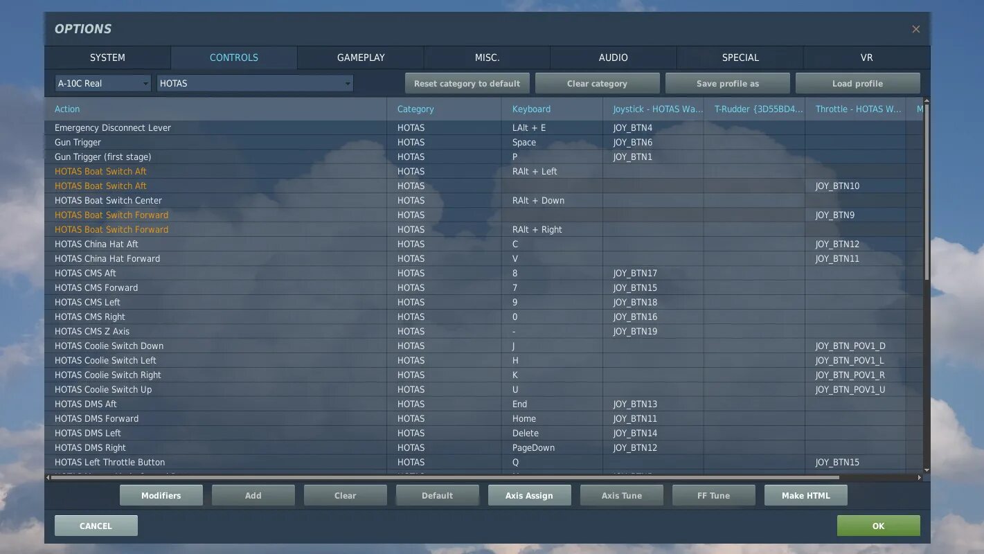 System options