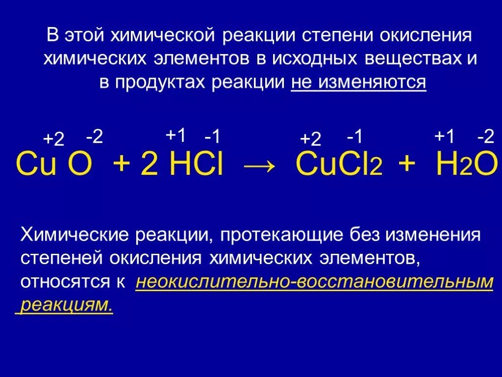 Окислительно восстановительные реакции cucl2