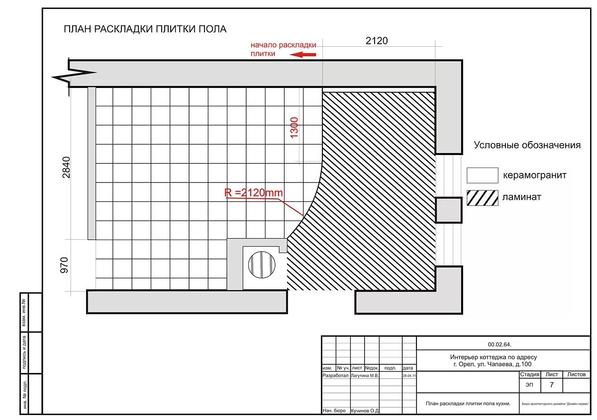 Раскладка чертеж