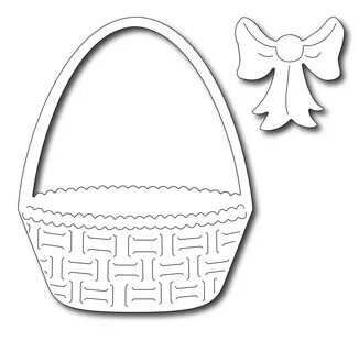 Трафарет корзинки из бумаги