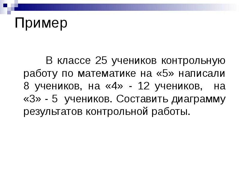 Составит от 8 до 12. В классе 25 учеников. Контрольную работу писали 25 учеников за выполнение контрольной. Как написать контрольную работу на 5.