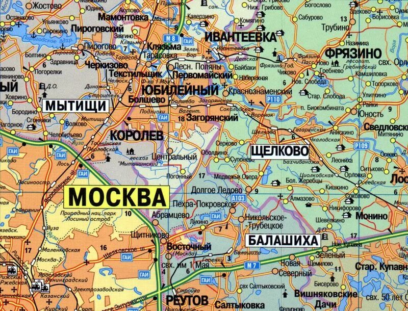 Щелково какая обл. Карта города щелково. Границы г. Щелково какая обл. Районы щелково на карте.