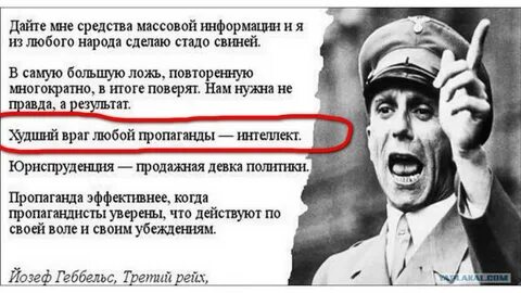Дайте мне средства информации геббельс