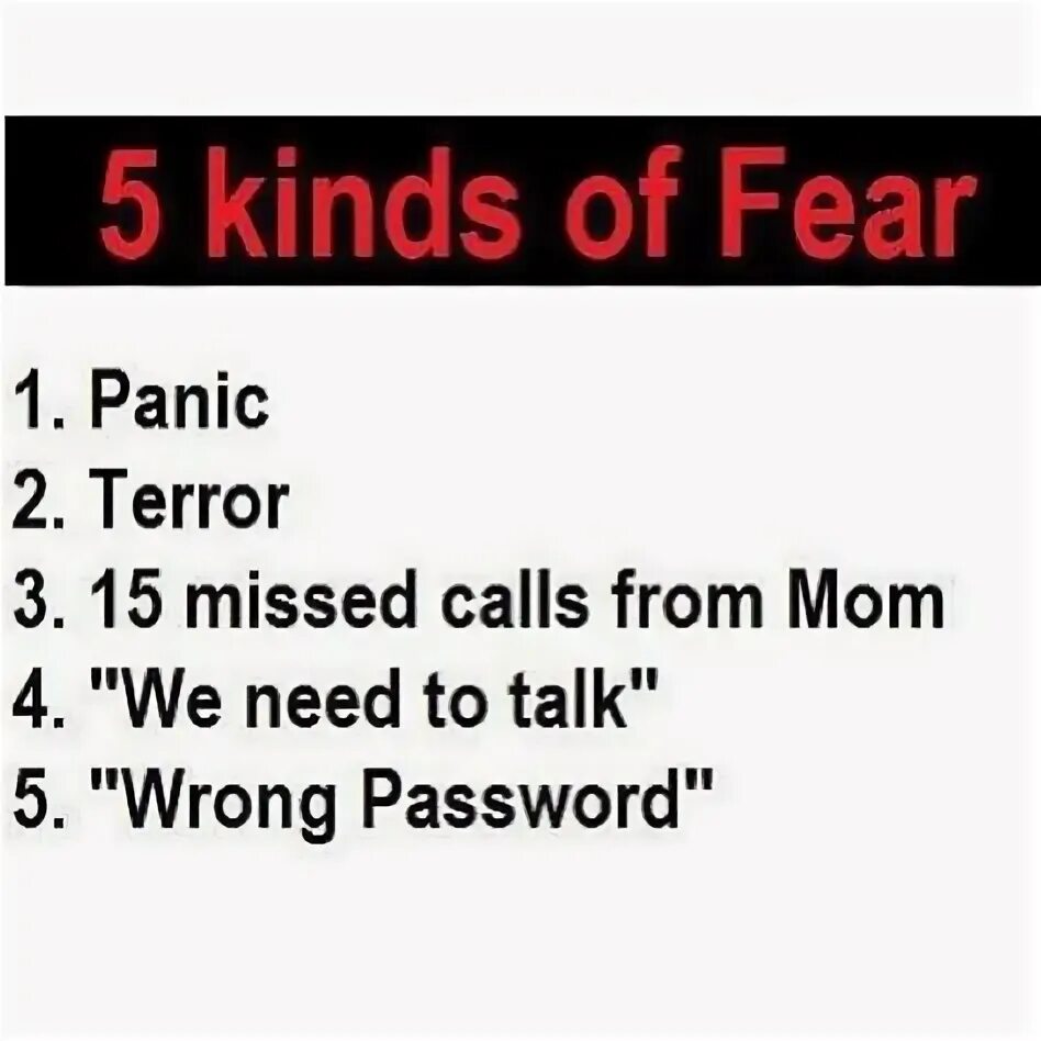 Kind fear