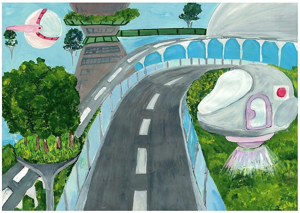 Рисунки дорог г. Рисунок будущего. Город будущего рисунок. Рисунок на тему будущее. Рисунок на тему город будущего.