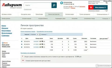 Интернет магазин лабиринт москва